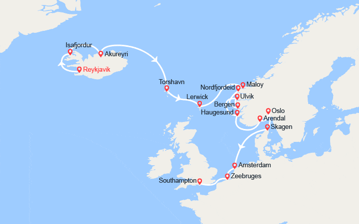 Itinéraire Islande, Norvège 