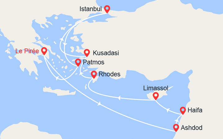 Itinéraire Israël, Turquie, Grèce 