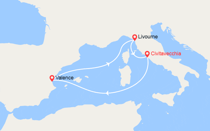 Itinéraire Italie, Espagne 