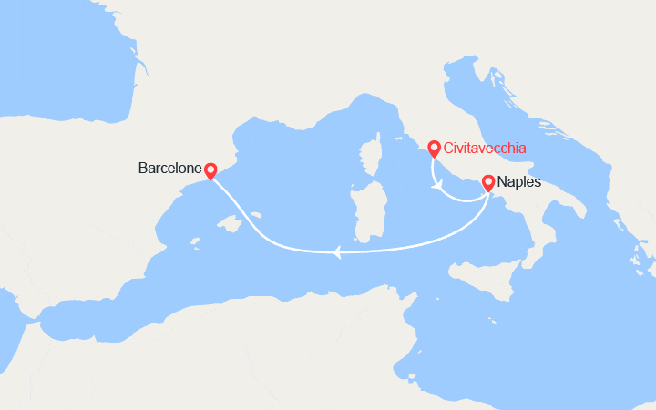 Itinéraire Italie et Espagne 