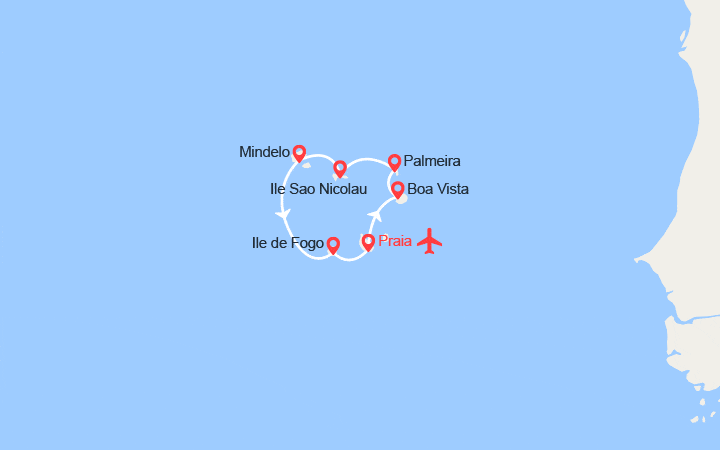 itinéraire croisière Afrique : L'Archipel du Cap-Vert