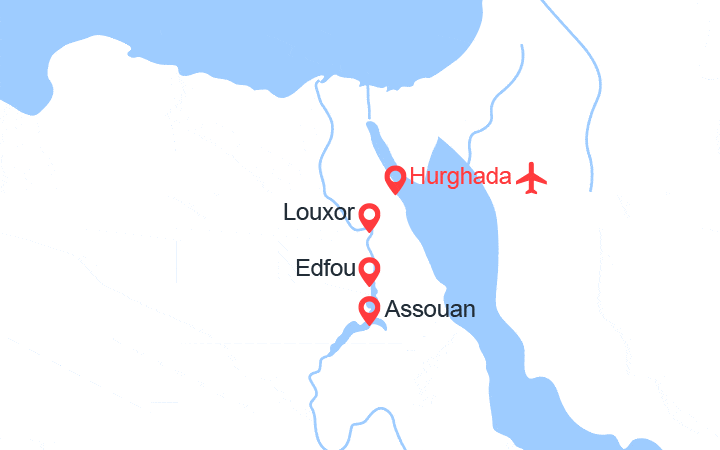 itinéraire croisière Nil - Nil : L'Egypte au rythme du Nil