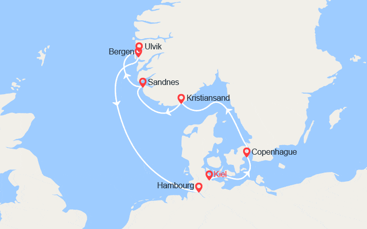 Itinéraire La magie des fjords du sud 
