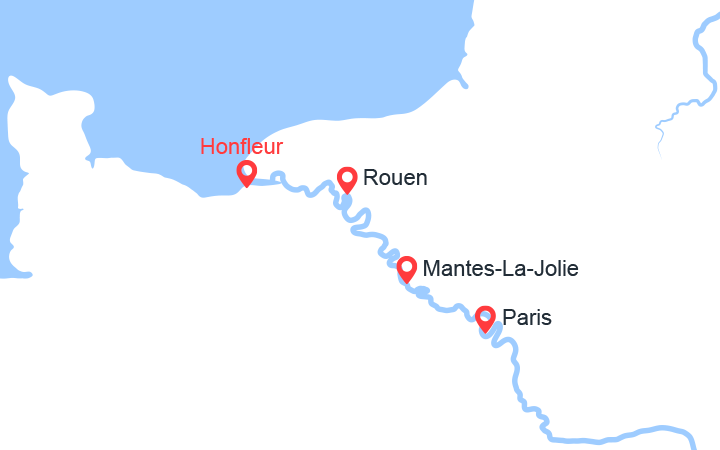 itinéraire croisière Seine : La Seine et ses méandres, un fleuve unique : 09/04/2024