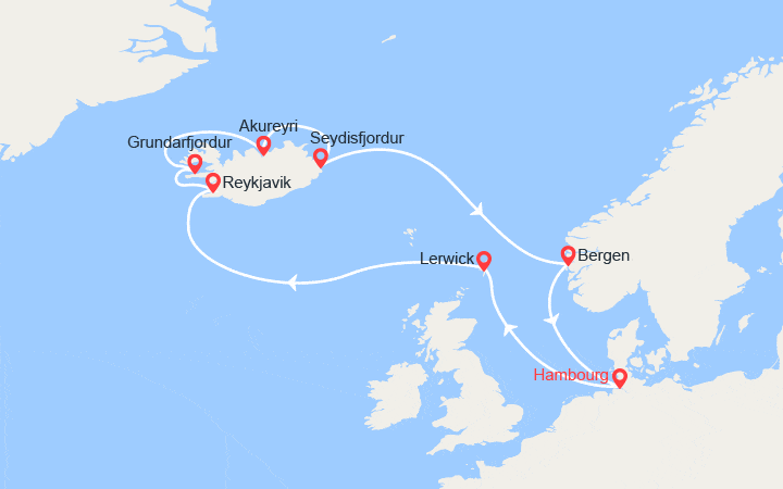 itinéraire croisière Islande - Islande : Le tour de l'Islande 