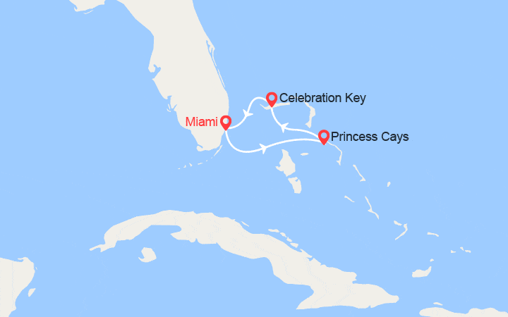 Itinéraire Les Bahamas : Princess Cays et Celebration Key 