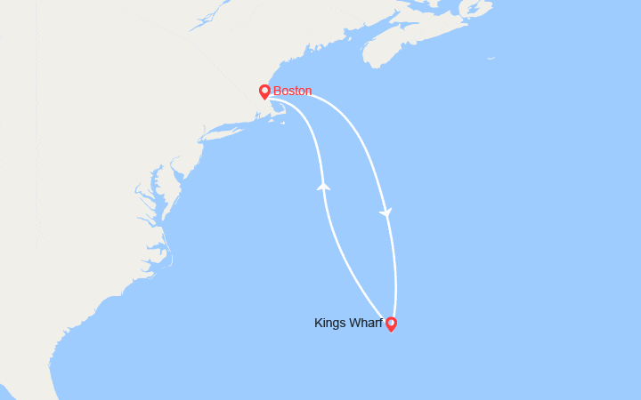 itinéraire croisière Caraïbes et Antilles : Les Bermudes: Boston, Royal Naval Dockyard 