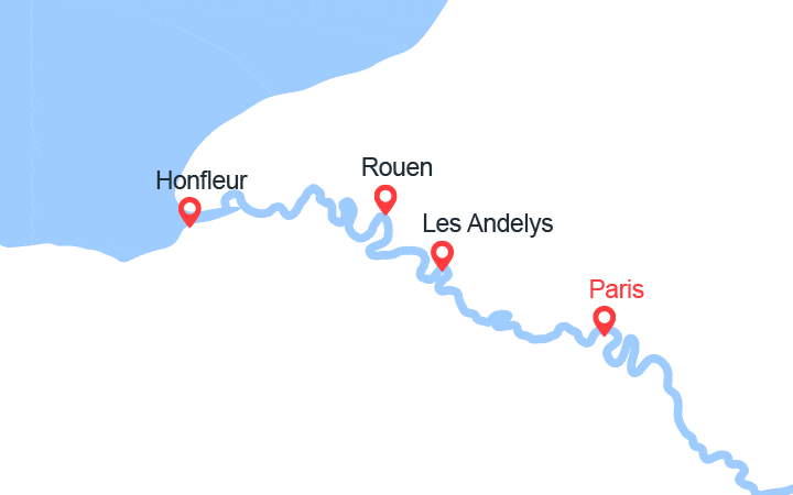 itinéraire croisière Seine : Les plus belles escales de la vallée de la Seine (SIP_PP)