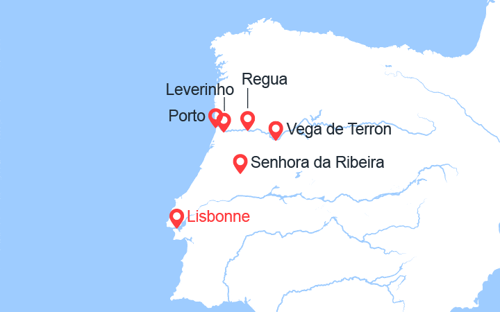 itinéraire croisière Douro - Douro : Lisbonne, Porto et la vallée du Douro (POI_PP) 