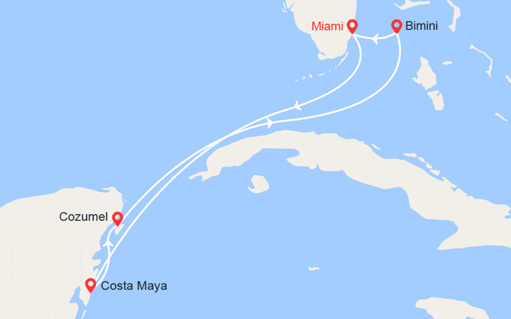 Itinéraire Mexique, Bahamas 