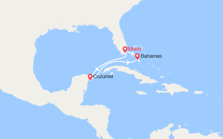 Itinéraire Mexique, Bahamas 