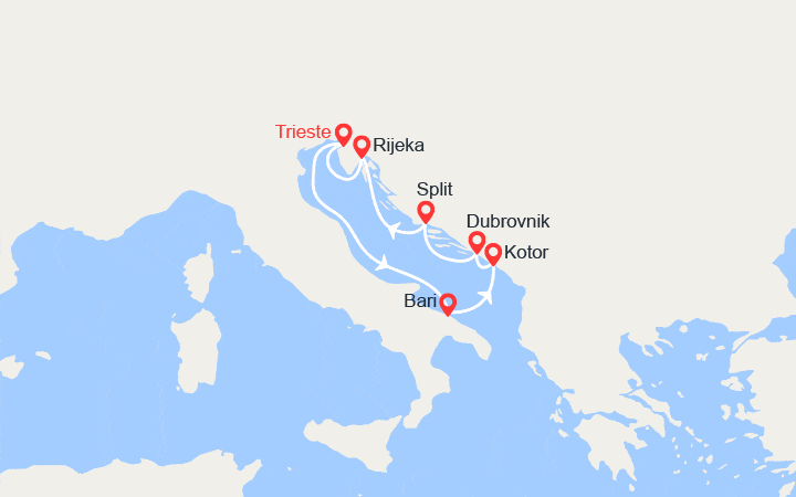 Itinéraire Monténégro, Croatie, Slovénie 