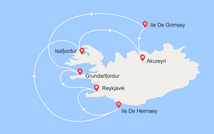 itinéraire croisière Europe du Nord : Mosaïque islandaise 