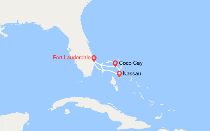 Itinéraire Nassau et CocoCay 