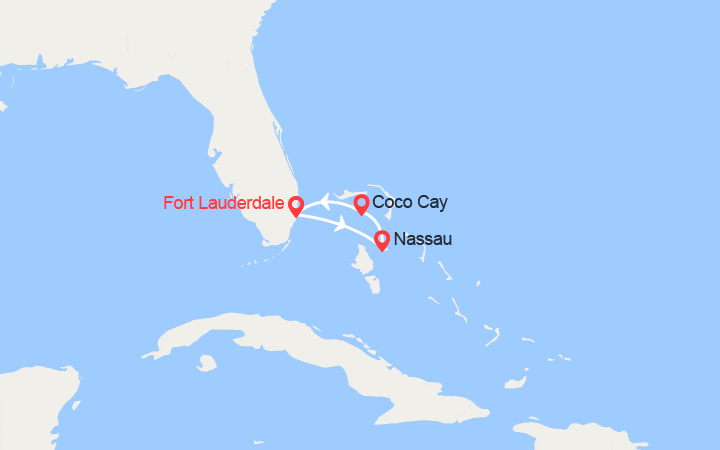 Itinéraire Nassau et CocoCay 