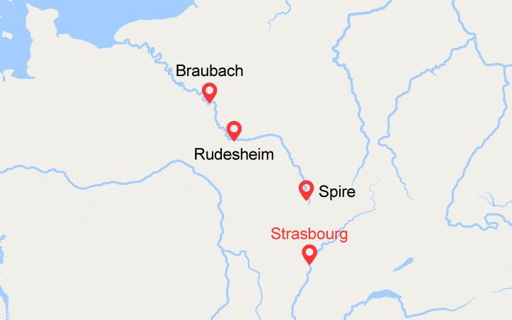 itinéraire croisière Rhin et ses affluents - Rhin et ses affluents : Noël Romantique au pays de la Lorelei  (NOL_PP) 