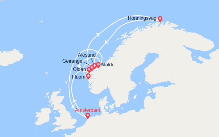 Itinéraire Norvège 