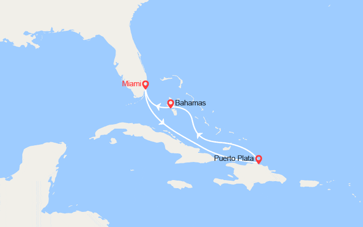 Itinéraire Rép. Dominicaine, Bahamas 
