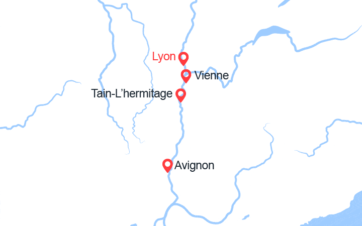 itinéraire croisière Rhône Saône : Réveillon provençal dans la vallée du Rhone (LNA_PP) 