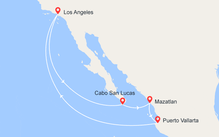 itinéraire croisière Amérique du Nord : Riviera Mexicaine 