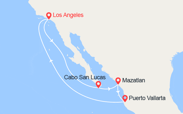 itinéraire croisière Amérique du Nord : Riviera Mexicaine 