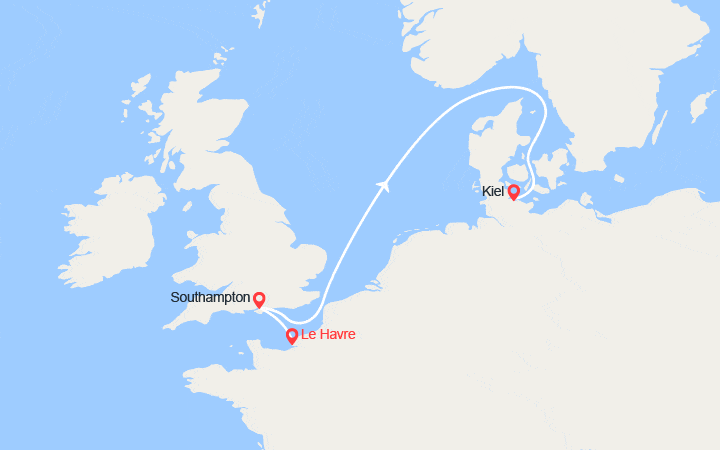 Itinéraire Royaume-Uni, Allemagne 