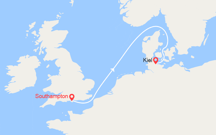 itinéraire croisière Europe du Nord : Royaume-Uni, Allemagne