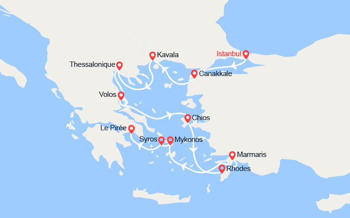 Itinéraire Turquie, Grèce 