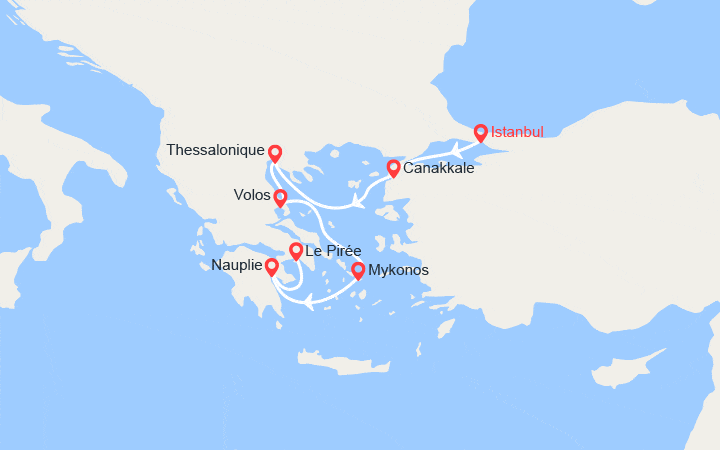 Itinéraire Turquie, Grèce 