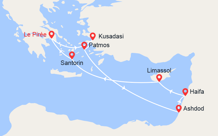 Itinéraire Turquie, Grèce, Israël 