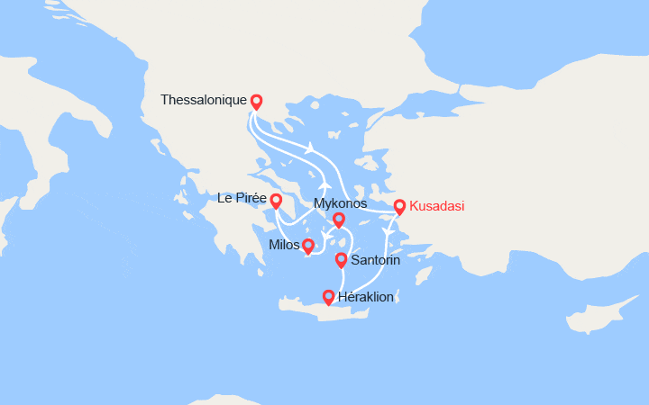 Itinéraire Turquie, Îles Grecques, Grèce 