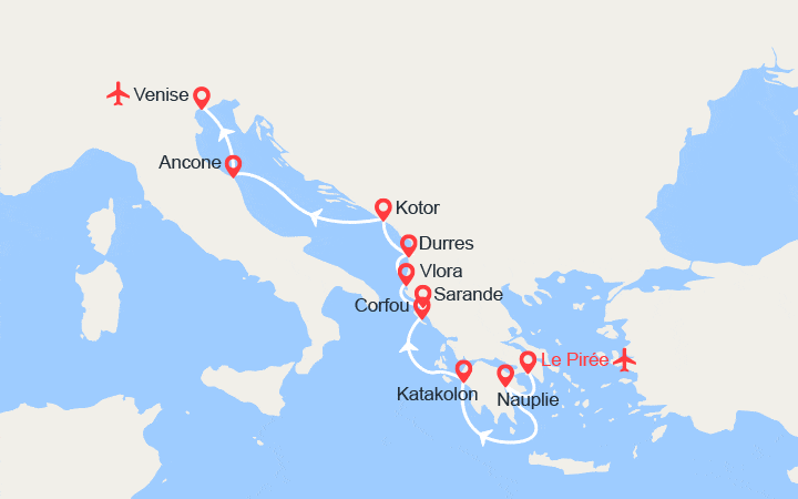 Itinéraire Un Littoral d'Art et d'Histoire : l'Albanie 