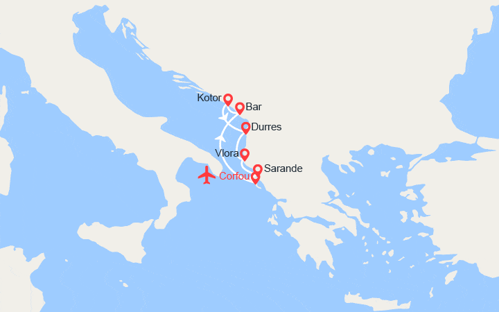 itinéraire croisière Croatie/Adriatique : Yachting en Albanie : la méditerranée secrète