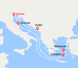 itinéraire croisière Iles grecques - Iles grecques : Monténégro, Iles grecques, Italie 