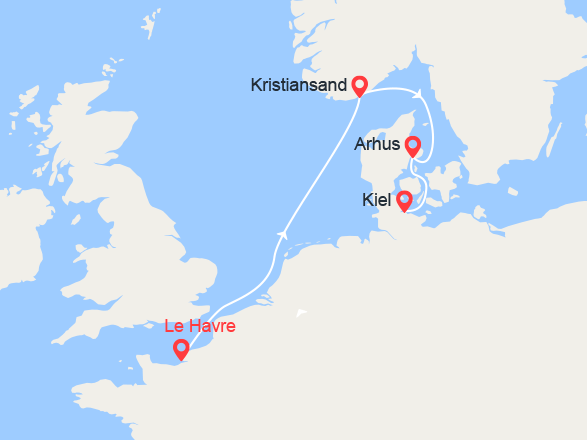 itinéraire croisière Fjords - Fjords : Escapade en Norvège 