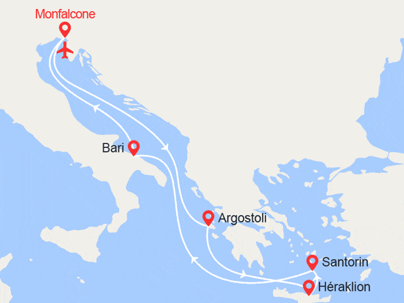 itinéraire croisière Iles grecques - Iles grecques : Iles Grecques II Vols Inclus