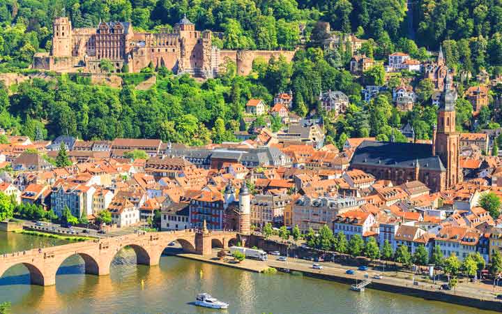 HEIDELBERG - MAYENCE - FRANCFORT (Le Neckar, le Rhin et le Main)