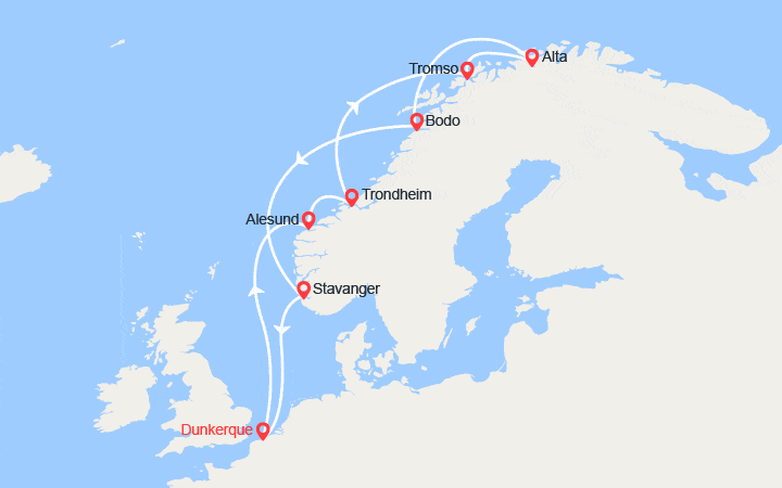 Carte de l'itin�raire