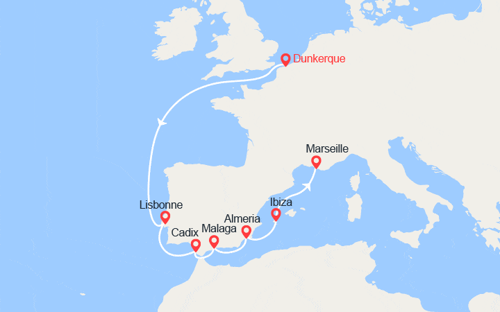 Carte de l'itinéraire