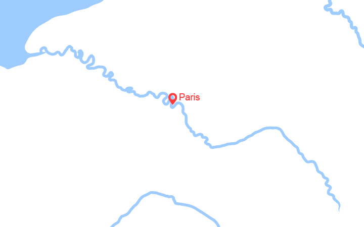 Carte itinéraire croisière Escapade Parisienne Danse et Émotion (PAB_DALS)