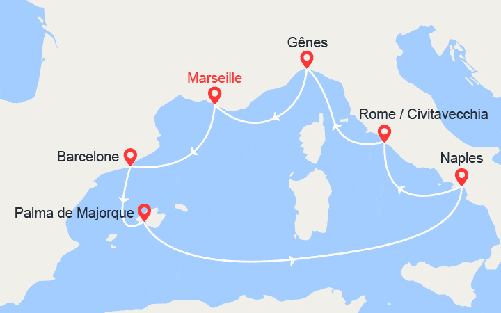 Carte de l'itinéraire