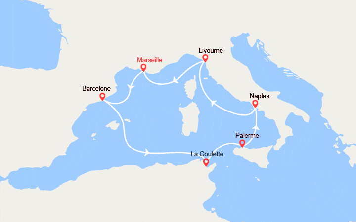 Carte de l'itinéraire
