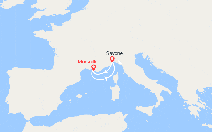 Carte de l'itinéraire