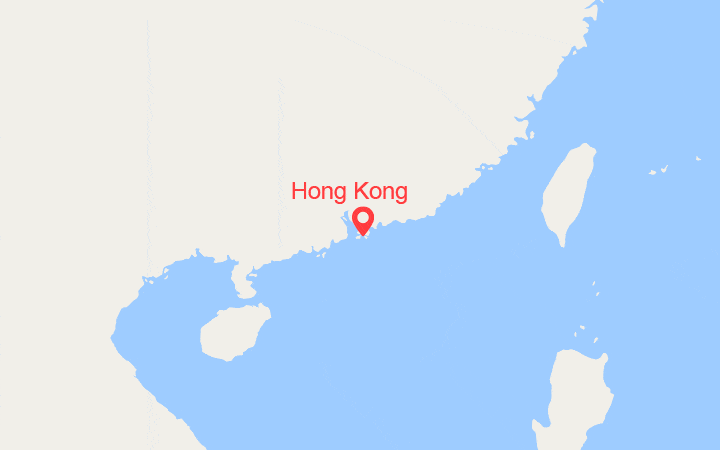 Carte itinéraire croisière Hong Kong