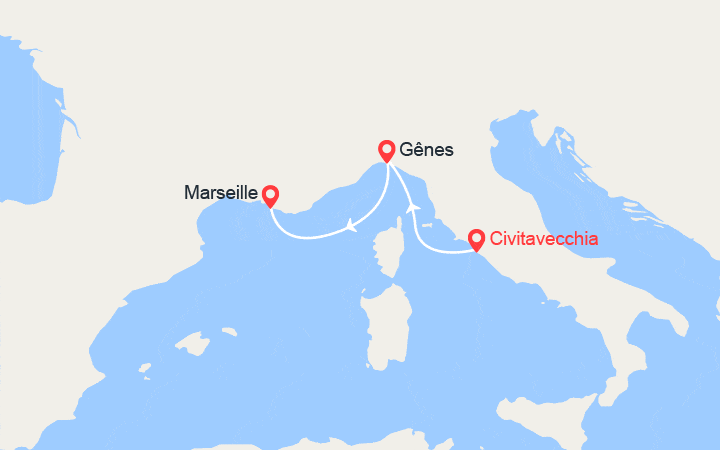 Carte de l'itinéraire