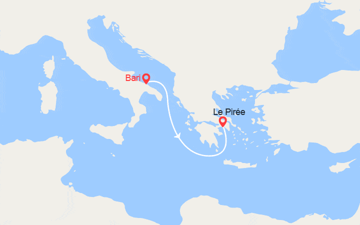 Carte de l'itinéraire