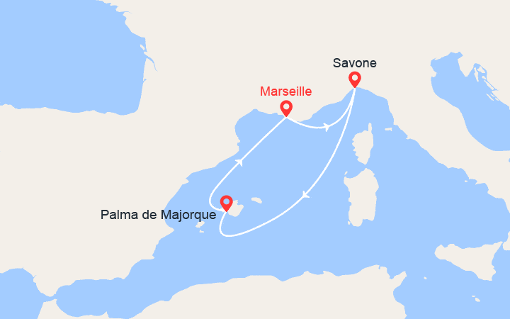 Carte de l'itinéraire