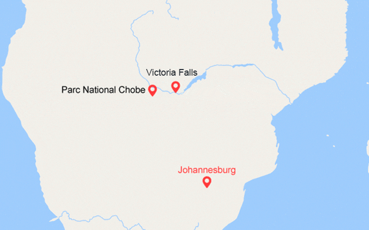 Carte itinéraire croisière L'Afrique Australe : Expérience inédite aux confins du monde (11Z_PP)