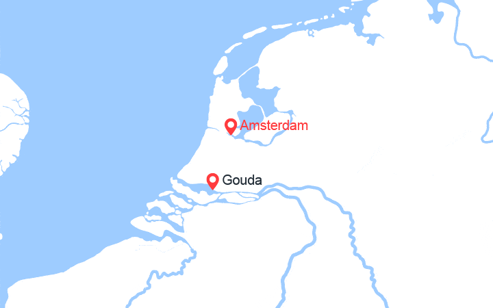 Carte itinéraire croisière La Hollande authentique (AWA_PP)