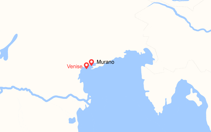 Carte itinéraire croisière Les Trésors de Venise (VEN_PP)